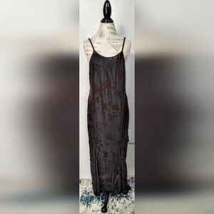 Elegant Black Floral Dress